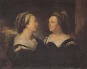 Hyacinthe Rigaud Two Views of the Artist's Mother (mk45) oil